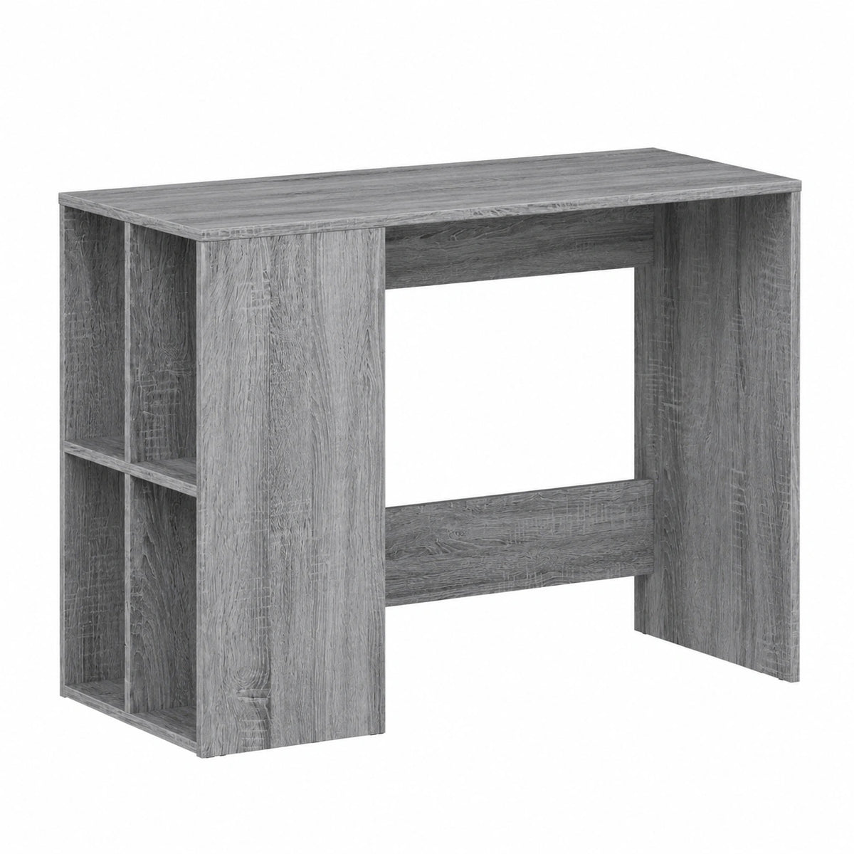 Scrivania in legno Sonoma, con vano portaoggetti, 102 × 50 × 75 cm, tavolo da lavoro per PC, laptop