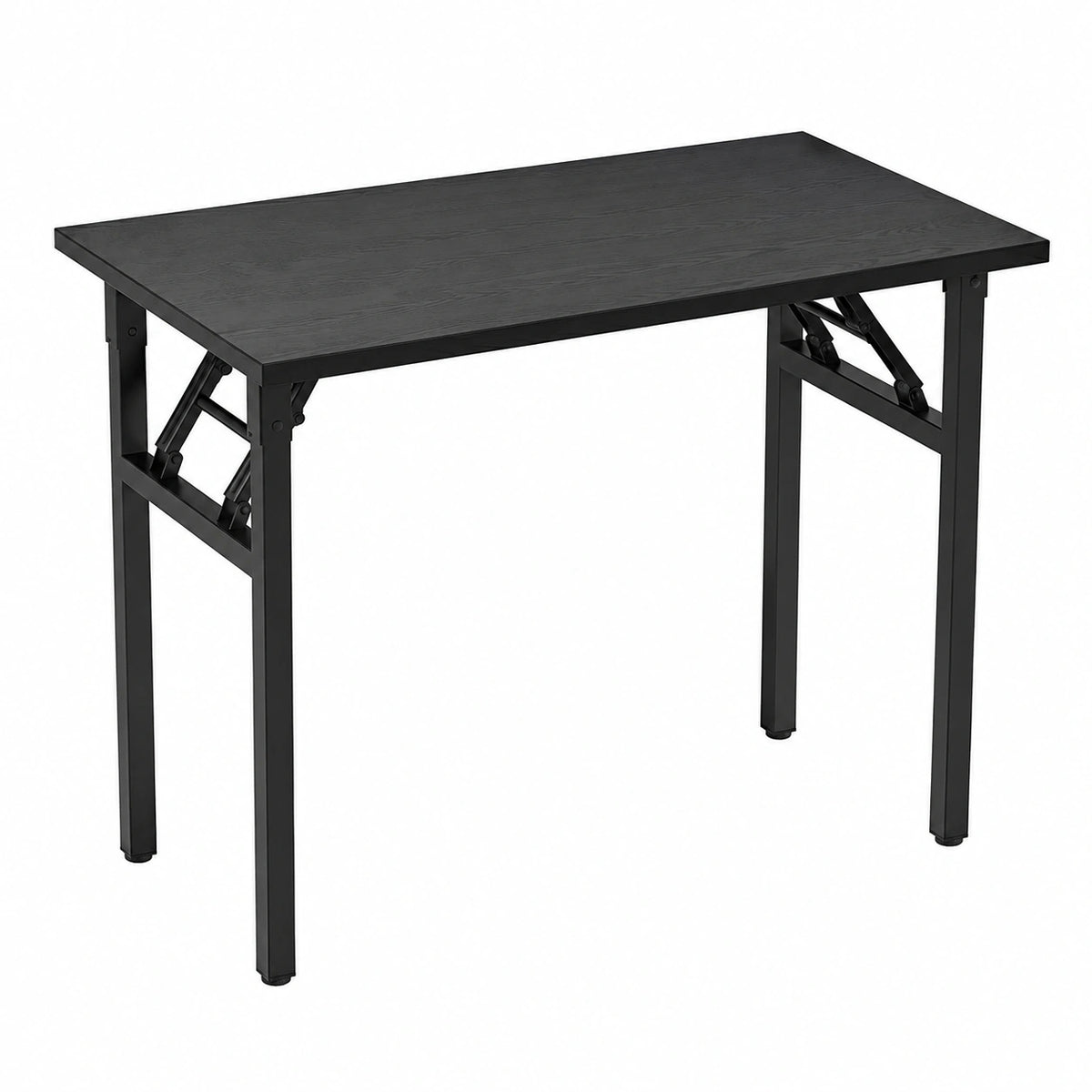 Tavolo pieghevole, scrivania per computer, capacità di carico 150 kg, spazioso piano con ampio spazio per gambe, robusto telaio in acciaio