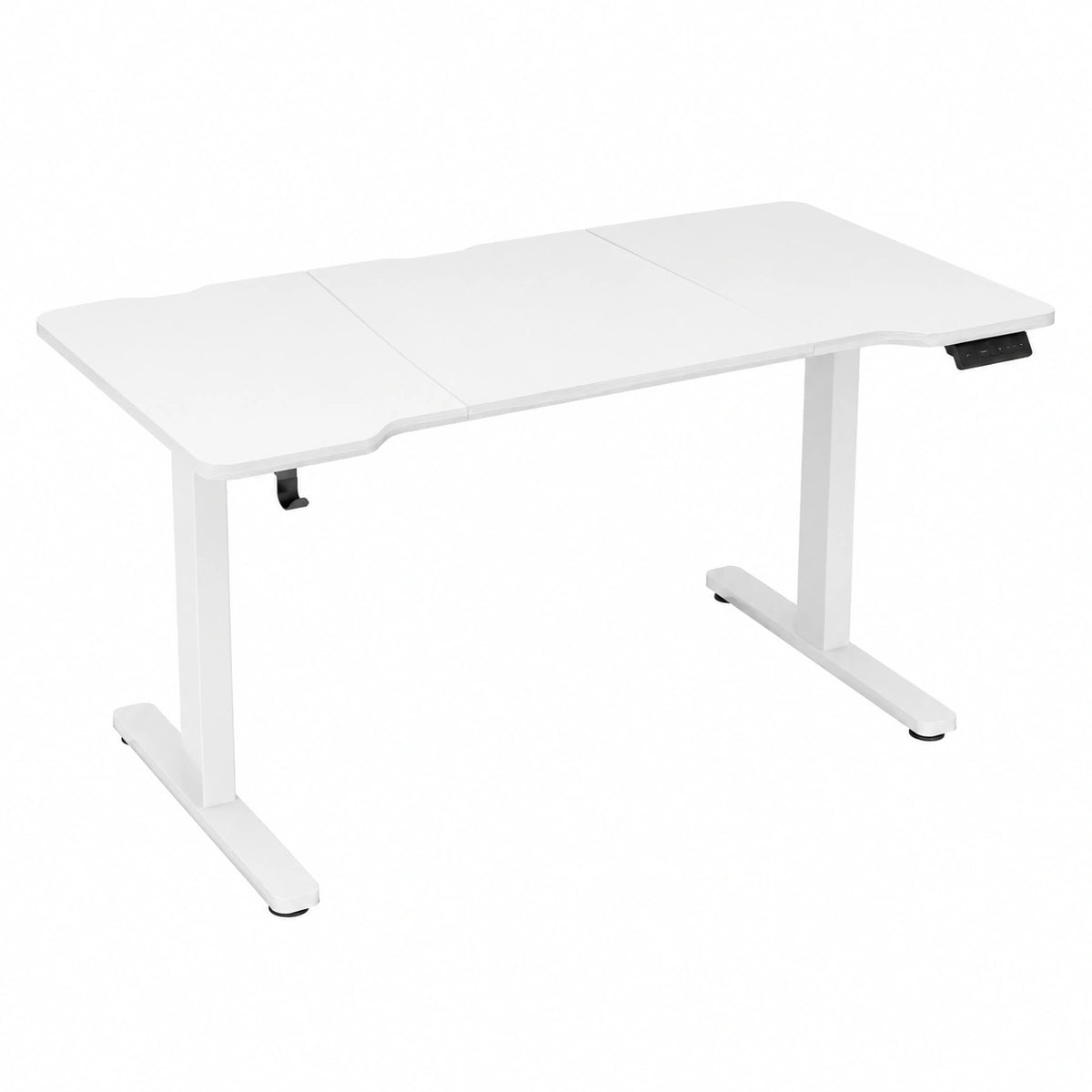 Scrivania elettrica, scrivania da gaming, scrivania con altezza regolabile, gancio in metallo per cuffie, verniciatura opaca