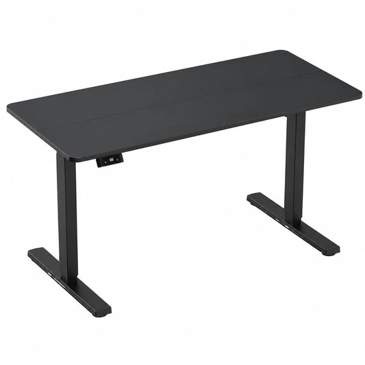 Scrivania Regolabile in Altezza Elettrica 71-118 cm, Scrivania Motorizzata con Piano di Lavoro 140 × 60 cm, Tavolino Elettrico Regolabile con Motore